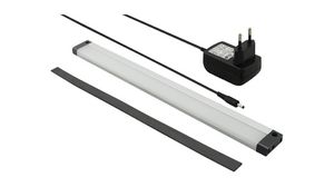 LED-belysning med magneter, 223lm, 304mm, Aluminium